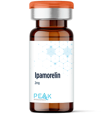 Ipamorelin peptide therapy vial for growth hormone support